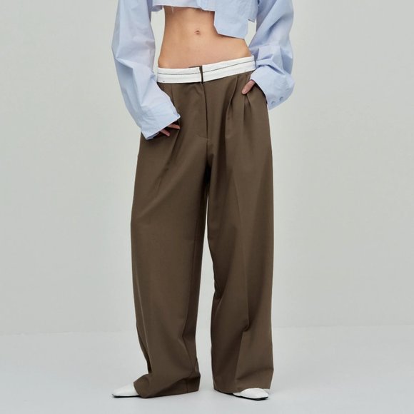 Source Unknown Reversed Waistband Trousers - Picture 2 of 8